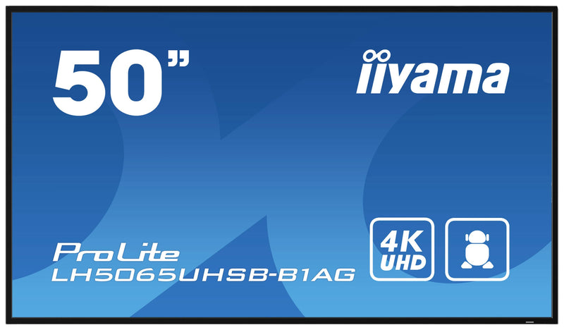 Iiyama 50" 4K Display – Android, LED für Digital Signage