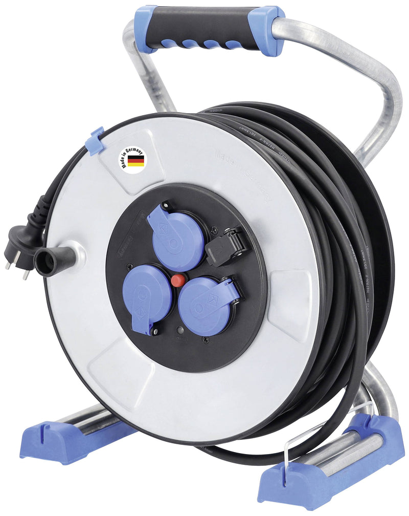 As-Schwabe Kabeltrommel – 40 m, mit Schutzkontakt-Stecker