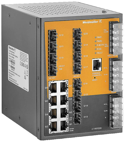 Weidmüller Ethernet Switch – 20 Ports für zuverlässige Netzwerke