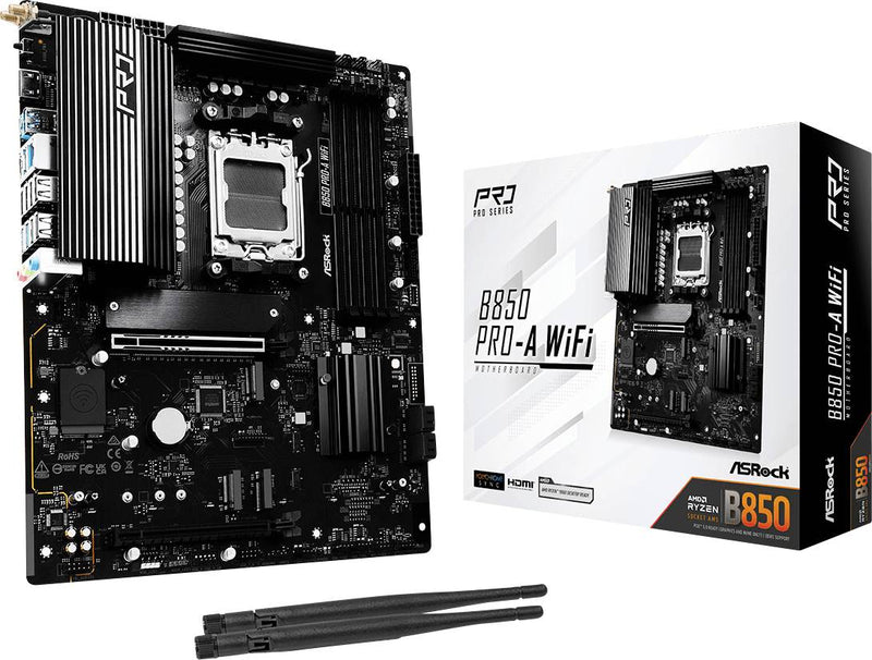 ASROCK Motherboard – WiFi, USB-C, für Ryzen-Prozessoren