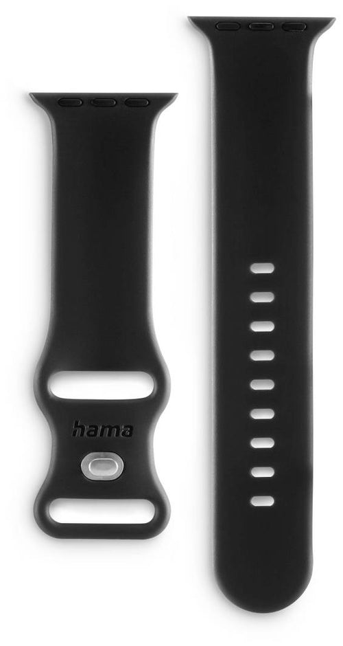 HAMA Armband für Apple Watch – Schwarz, Silikon