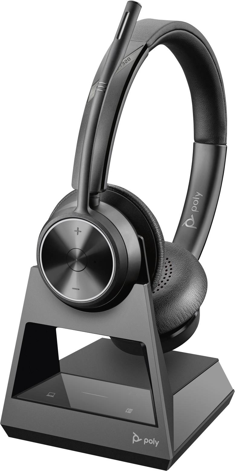 HP Poly Savi 7320 Office Headset – Kabellos, DECT-Technologie