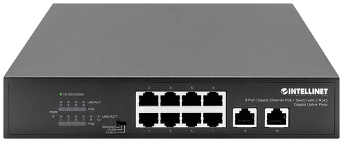 Intellinet Netzwerk-Switch – 8-Port Gigabit, PoE+ Unterstützung
