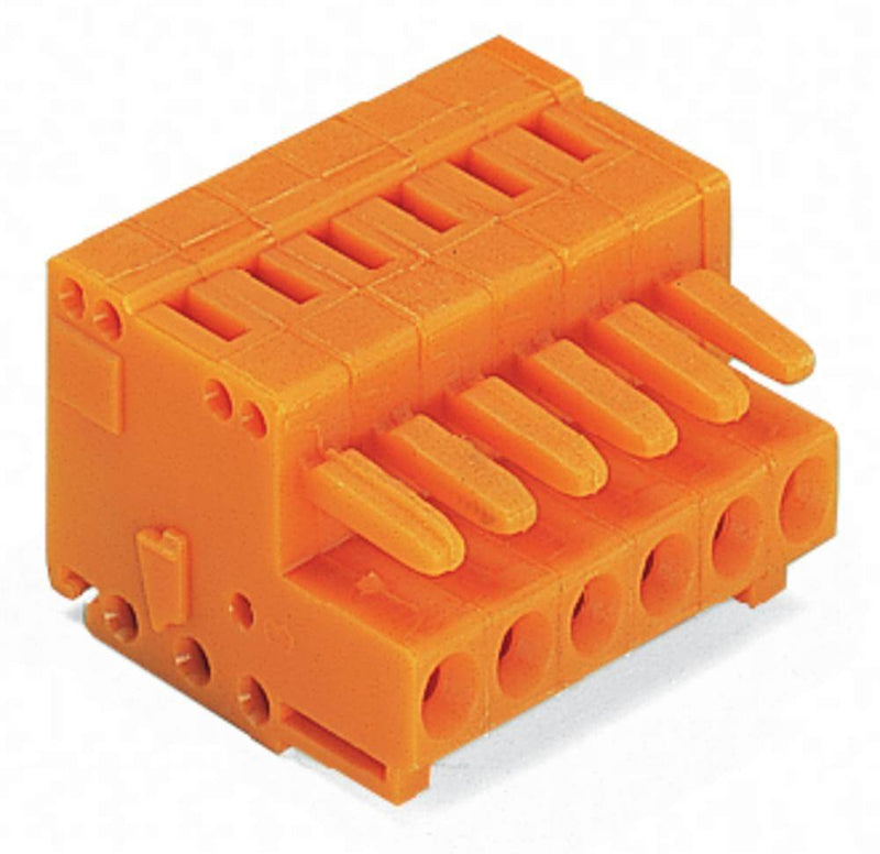 WAGO Buchsengehäuse-Kabel – 6-polig, 3.81 mm Rastermaß