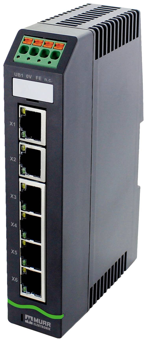 Murrelektronik Netzwerk-Switch – 6 Ports, 100 Mbit/s Geschwindigkeit