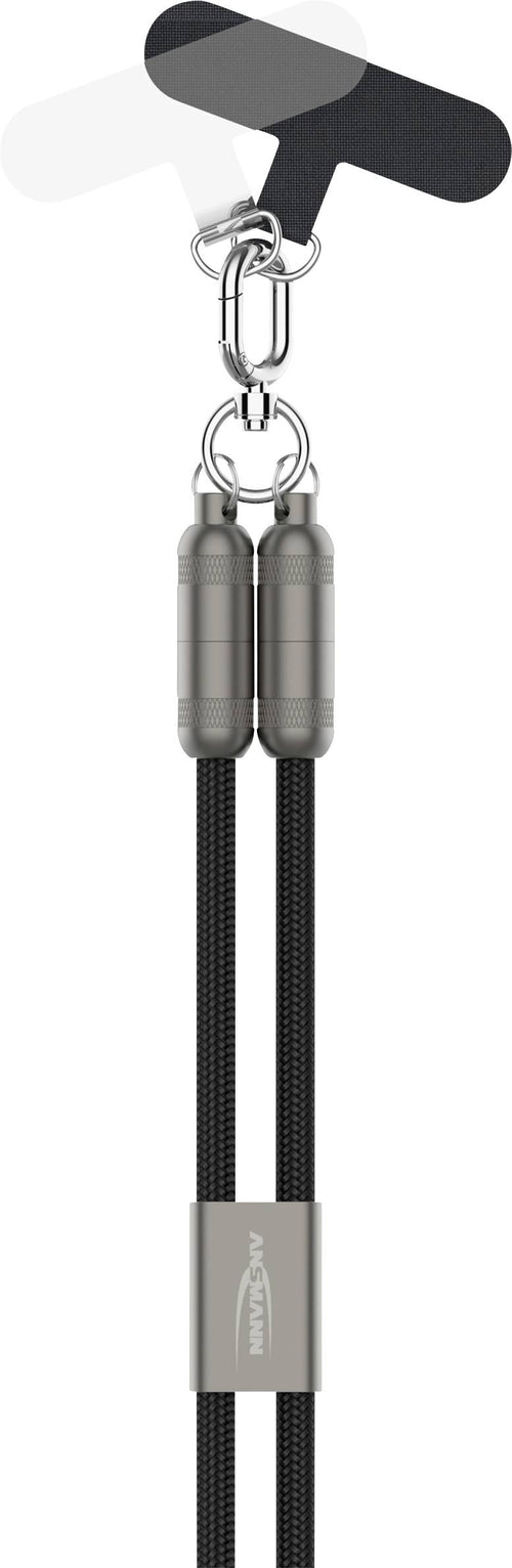 ANSMANN USB-Ladekabel – USB-C und Lightning, 1.2 m Länge
