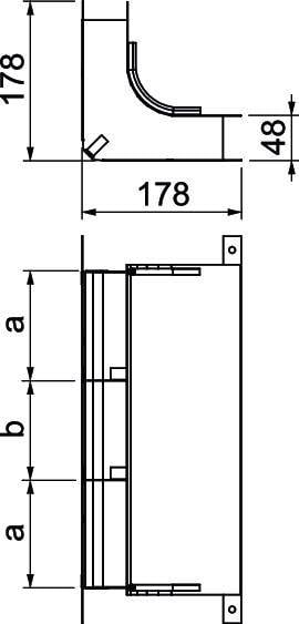 Obo Bettermann Kabelbogen – 350 mm Breite, für saubere Kabelverlegung