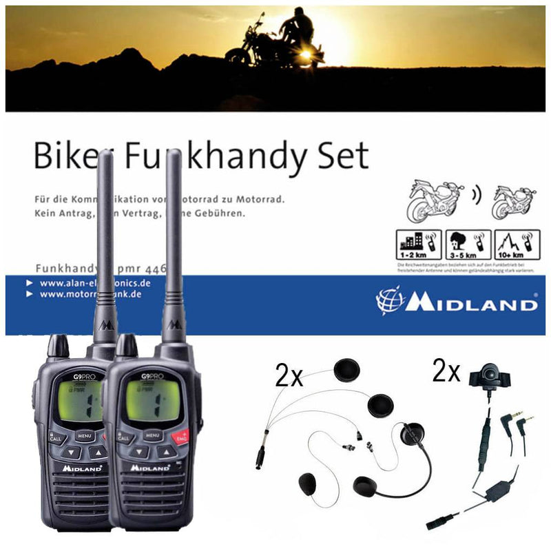 MIDLAND G9 Pro Bikerset – Kommunikation für Jet- & Integralhelme