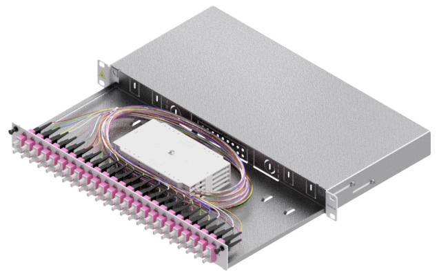 Easylan Glasfaserkabelkiste – Rackmontage, 24 SC-Duplex Ports