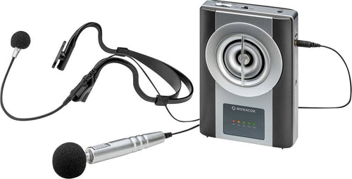 MONACOR Handmikrofon – Inklusive Windschutz und Tasche
