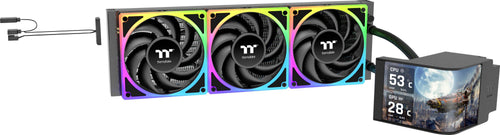 Thermaltake Flüssigkeitskühler – Leise Kühlung, bunte Beleuchtung