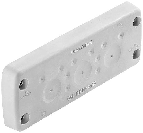 Weidmüller Kabeldurchführungsplatte – Thermoplast, Grau, 10er-Pack