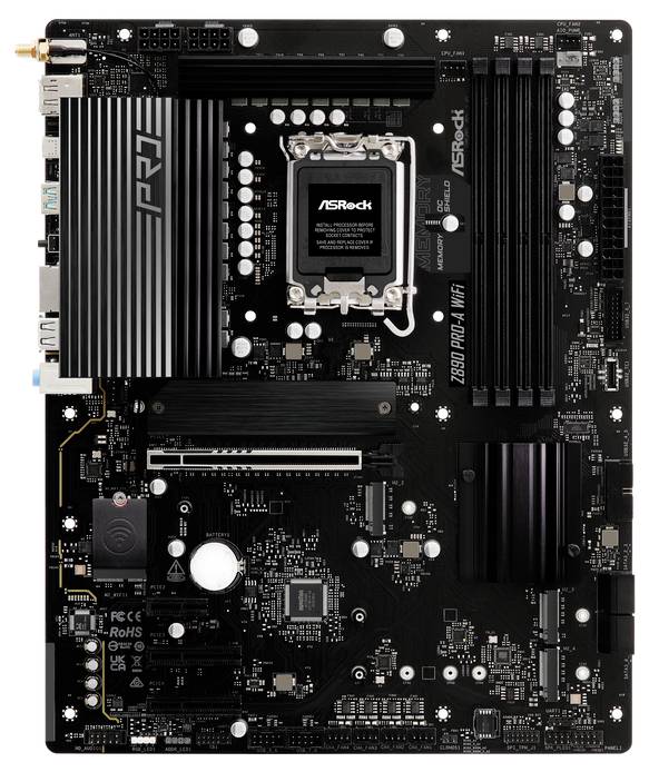 ASRock Motherboard – Wi-Fi 6E, USB-C, HD Audio