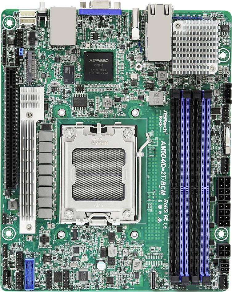ASROCK Mini-ITX Motherboard – 10 Gigabit LAN, AMD Ryzen-kompatibel