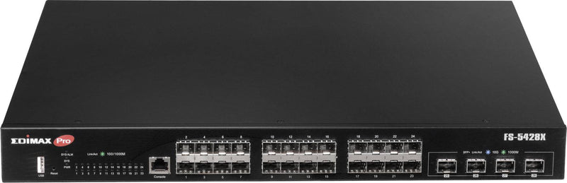 Edimax Netzwerk-Switch – 24 Gigabit + 4 schnelle 10GbE Ports