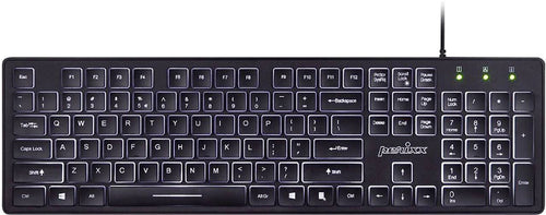 PERIXX Funk-Tastatur – Beleuchtet, deutsches Layout