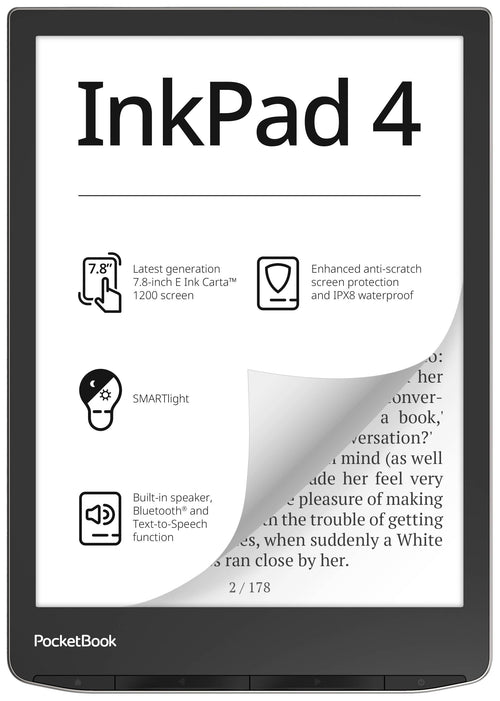 Pocketbook InkPad 4 eReader – 300 DPI Display, 32 GB Speicher