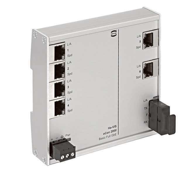 Harting Ethernet Switch – 1000 MBit/s, ideal für kleine Netzwerke