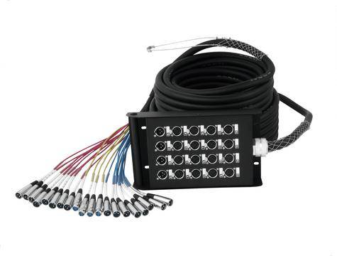Omnitronic Multicore Kabel – 30 m, XLR-Anschlüsse