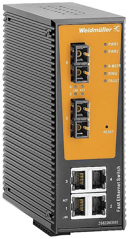 WEIDMÜLLER Ethernet Switch – 6 Ports, für zuverlässige Netzwerke