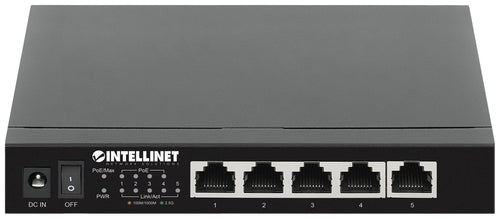 INTELLINET 5-Port Ethernet Switch – 2.5G, PoE+ Unterstützung