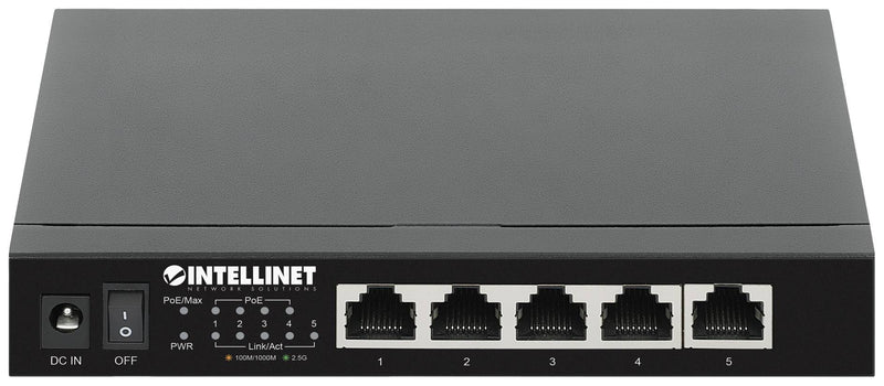 INTELLINET 5-Port Ethernet Switch – 2.5G, PoE+ Unterstützung