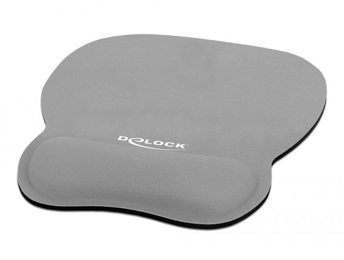 DELOCK Mauspad – Ergonomisch mit Handballenauflage