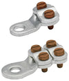 Klauke Klemmkabelschuh – 50qmm, verzinnt, 4 Bronzeschrauben