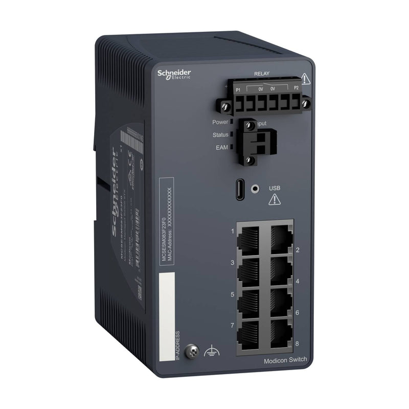 Schneider Electric Netzwerk-Switch – 8 Ports für zuverlässige Verbindungen