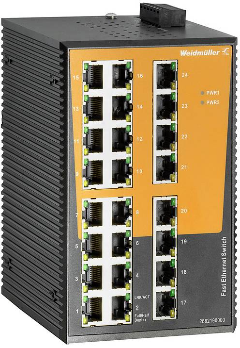Weidmüller Ethernet Switch – 24 Ports, für zuverlässige Netzwerke