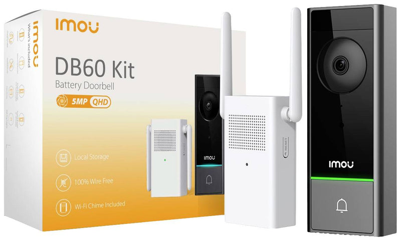 IMOU Video Türklingel – 5MP Kamera, WLAN, Akku für einfache Montage