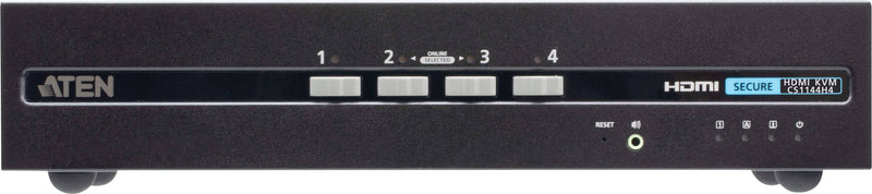 ATEN 4-Port USB HDMI KVM Switch – Dual Display, sicheres Umschalten