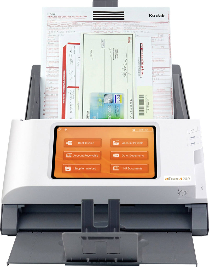 PLUSTEK eScan A280 – Dokumentenscanner mit Duplex und Netzwerkfunktion