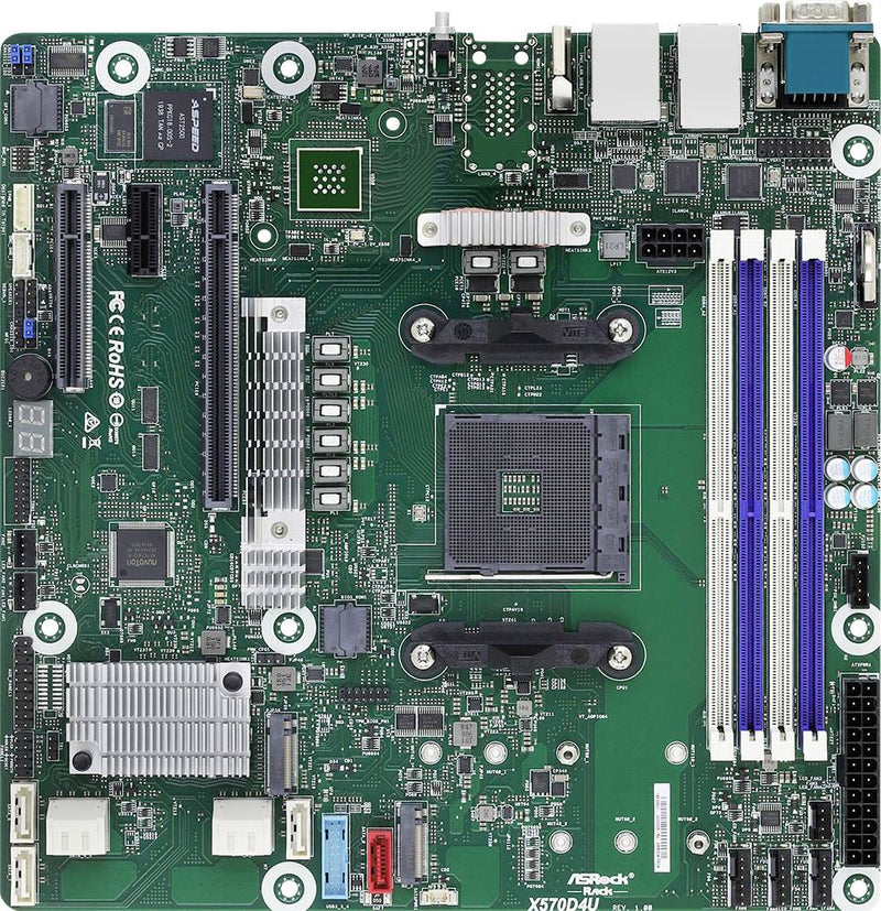 ASRock Server-Motherboard – AMD X570, 128 GB RAM Unterstützung