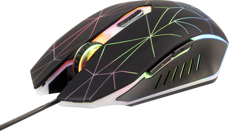 Renkforce Gaming-Maus – Optisch, 3600 DPI, Beleuchtet