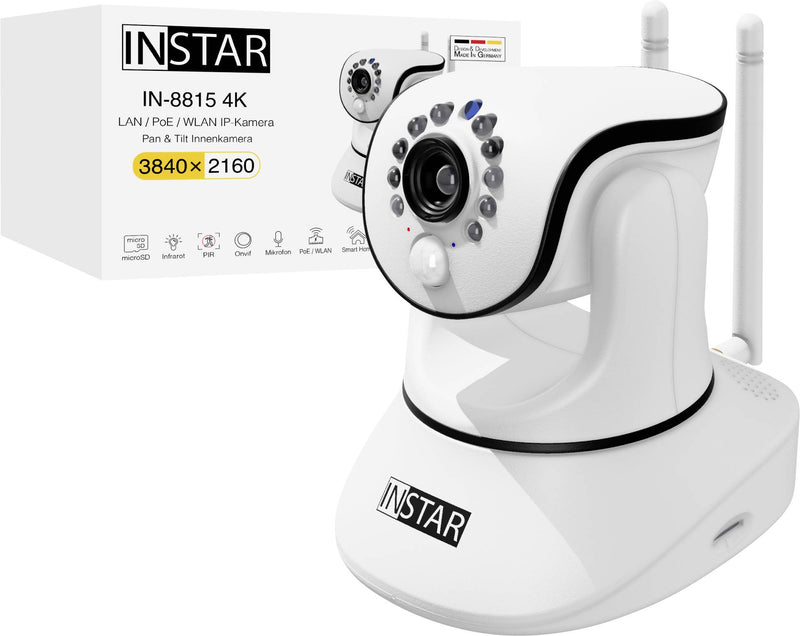 INSTAR Überwachungskamera – 4K, PoE/WLAN