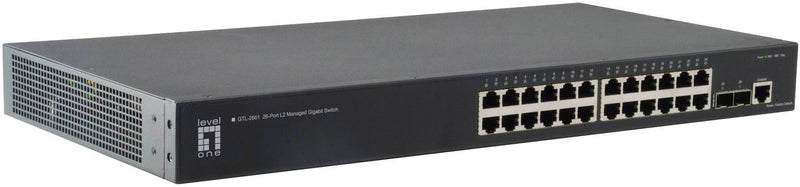 LevelOne Ethernet-Switch – 26 Anschlüsse, Gigabit-Geschwindigkeit