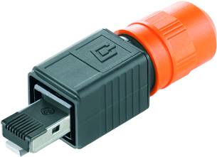 Weidmüller RJ-45 Steckverbinder – Cat6/6a, Schwarz-Orange