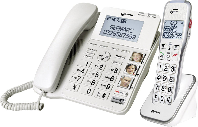 GEEMARC Seniorentelefon – Anrufbeantworter, Freisprechen