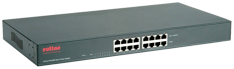 ROLINE PoE Power Supply – 8 Ports für Netzwerkgeräte