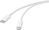 CONRAD USB-Kabel – USB-C zu Lightning, 1 m, Weiß