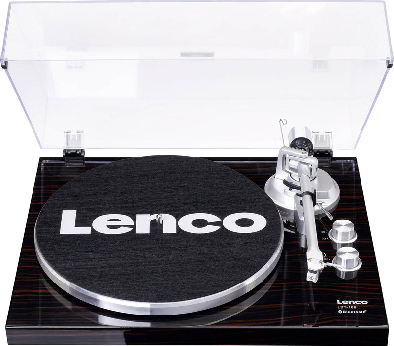 LENCO USB-Plattenspieler – Bluetooth, Nussbaum-Design