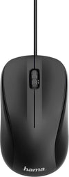 Hama MC-300 Maus – Optisch, 3 Tasten, USB-Anschluss