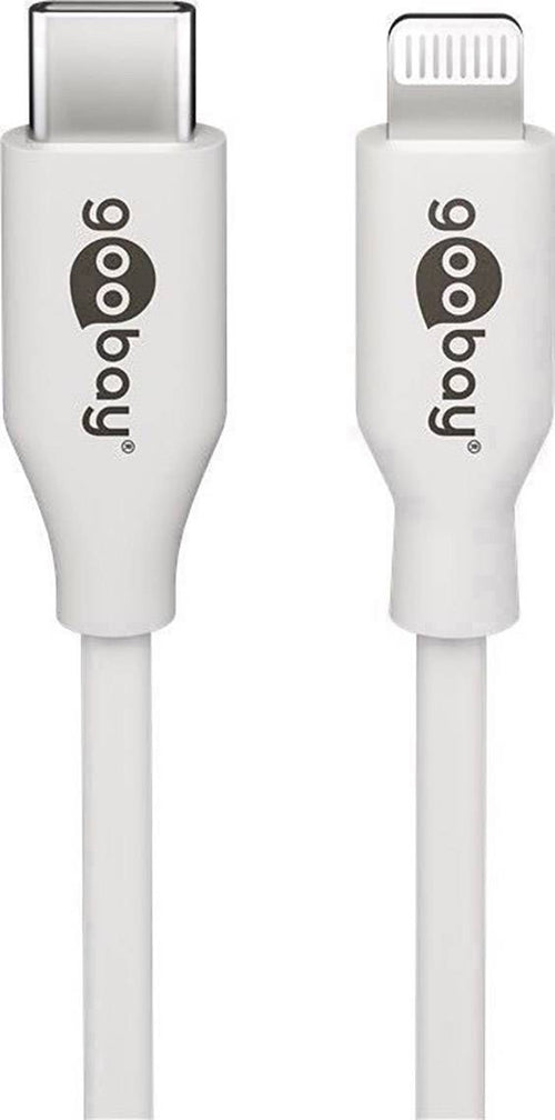 Goobay Datenkabel – Lightning zu USB-C, 1 m, Weiß