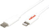 ROLINE Lightning-Kabel – 1 m, USB-C zu Lightning, Weiß