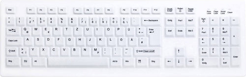 Contour Kabellose Tastatur – Hygienisches Design, Deutsches Layout