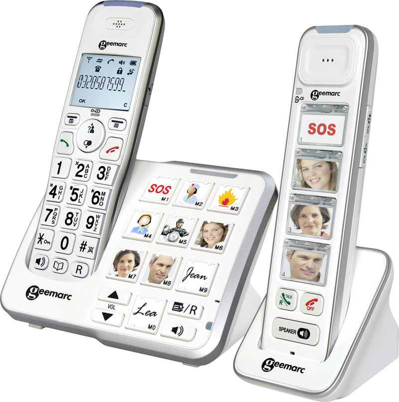Geemarc Schnurloses Telefon – Foto-Tasten, Anrufbeantworter