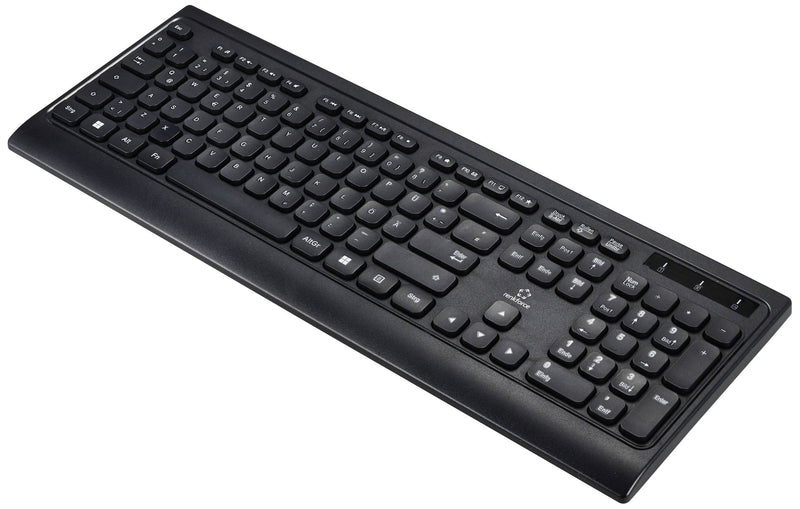 Renkforce Kabellose Tastatur – Komfortables Tippen, deutsches Layout