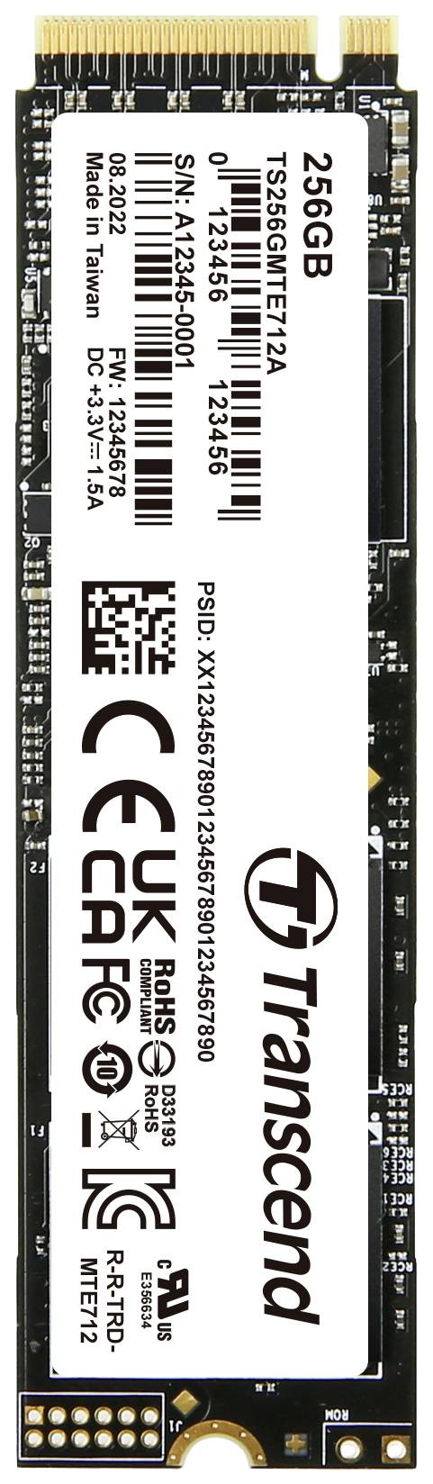 Transcend MTE712A SSD – 256 GB schneller Speicher