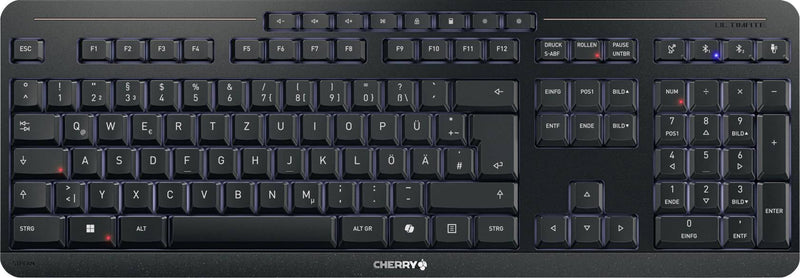 CHERRY STREAM Tastatur – Kabellos, Beleuchtet, USB-C